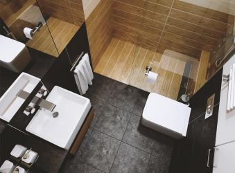 Eenvoudig compacte badkamer