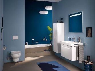 Duurzame badkamer tijdloze kleuren, tinten en structuren