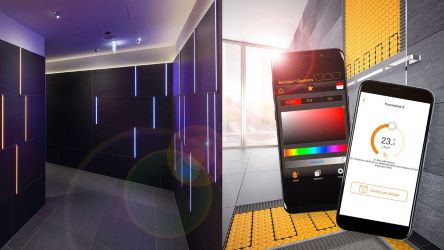Duurzame badkamer slimme technologie app