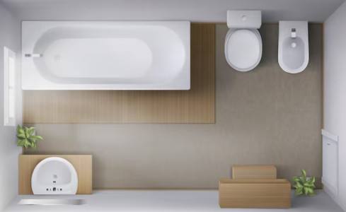 Badkamer ontwerp schetsen