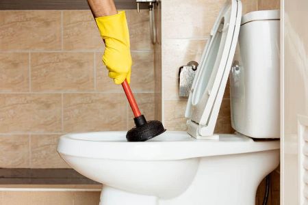 Toiletproblemen, verstopte wc