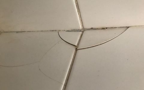 Beschadigde tegels benadrukken dat het tijd is voor badkamerrenovatie