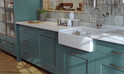 Keuken spoelbak van elegant marmer