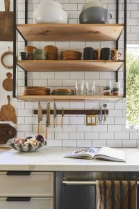 Kleine keuken ideeën met open planken