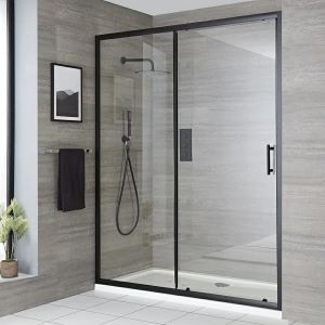 Moderne inloopdouche met glasdeur