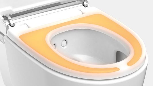 Luxe toilet met verwarmde zit Geberit