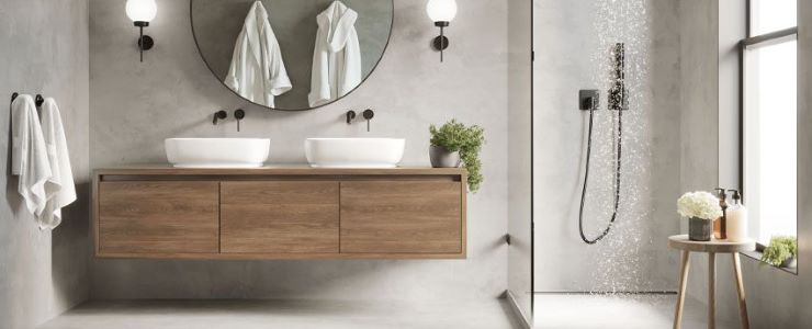 Modern minimalistisch microcement