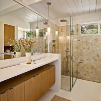 Warme badkamer in een koude winter